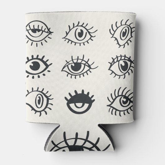  Eye Doodles: trendy schetsen Blikjeskoeler (Voorkant)