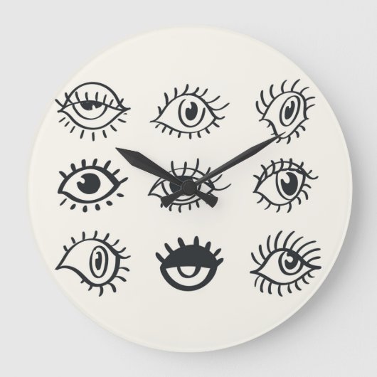 Eye Doodles: trendy schetsen Grote Klok (Voorkant)