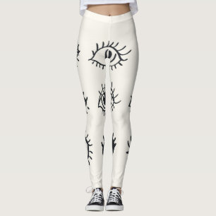 Eye Doodles: trendy schetsen Leggings