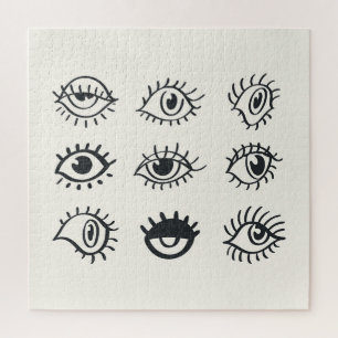 Eye Doodles: trendy schetsen Legpuzzel