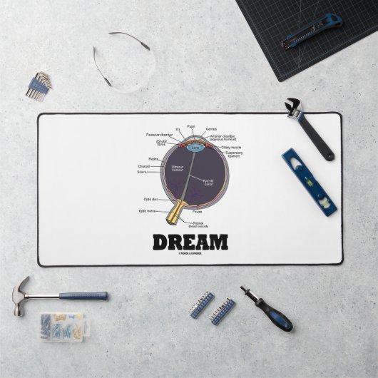 Eye Dream Anatomical Human Eyeball Humor Bureaumat (Werkstation)