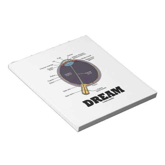 Eye Dream Anatomical Human Eyeball Humor Notitieblok (Schuin)