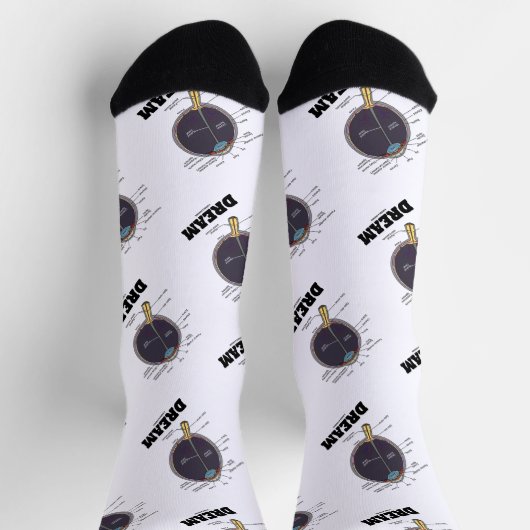 Eye Dream Anatomical Human Eyeball Humor Sokken (Top)