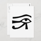 Eye, Egyptische hiërogliefen Briefkaart (Voorkant / Achterkant)