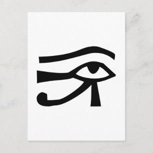Eye, Egyptische hiërogliefen Briefkaart