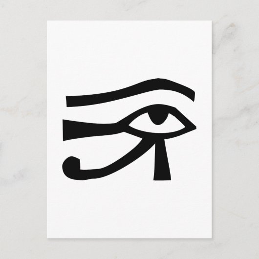 Eye, Egyptische hiërogliefen Briefkaart (Voorkant)