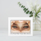 Eye Exam Appointherinnering Briefkaart (Staand voorkant)