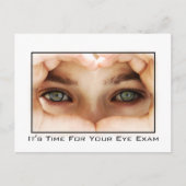 Eye Exam Appointherinnering Briefkaart (Voorkant)