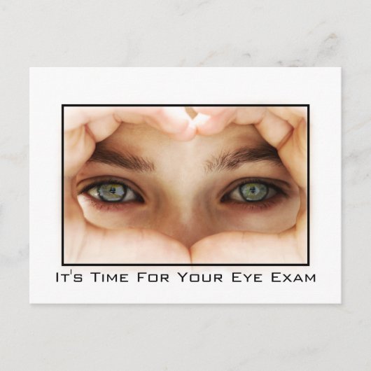 Eye Exam Appointherinnering Briefkaart (Voorkant)