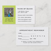 Eye Exam Appointinder - Peacock Eyes Afsprakenkaartje (Voorkant / Achterkant)