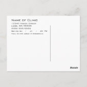 Eye Exam Appointment Herinnering Baby Blauw oog Briefkaart (Achterkant)