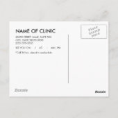 Eye Exam Appointment Herinneringen Moderne Facture Briefkaart (Achterkant)