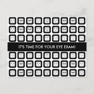 Eye Exam Appointment Herinneringen Moderne Facture Briefkaart