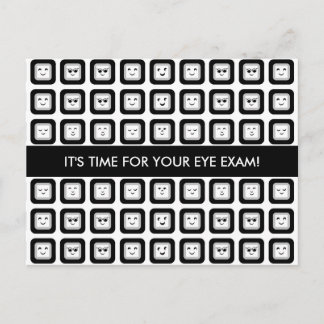 Eye Exam Appointment Herinneringen Moderne Facture Briefkaart