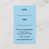 Eye Exam Herinnering Afsprakenkaartje (Achterkant)