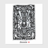 Eye-Eye. door Brian Benson, Vinyl Sticker (Vel)