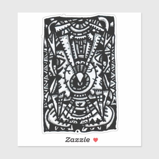 Eye-Eye. door Brian Benson, Vinyl Sticker (Vel)