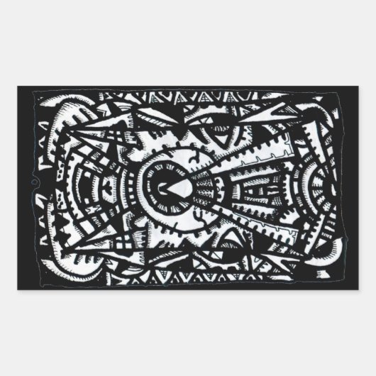 Eye-Eye. van Brian Benson Rechthoekige Sticker (Voorkant)