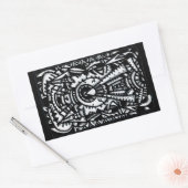 Eye-Eye. van Brian Benson Rechthoekige Sticker (Envelop)