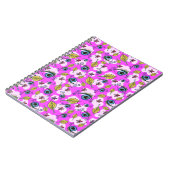 Eye Flower Leaf_Paarse Notitieboek (Linkerzijde)