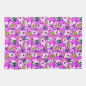 Eye Flower Leaf_Paarse Theedoek (Horizontaal)