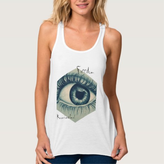 Eye freedom tanktop (Voorkant)