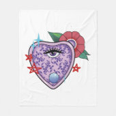Eye Halloween Fleece Deken (Voorkant)