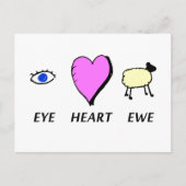 Eye Heart Briefkaart (Voorkant)