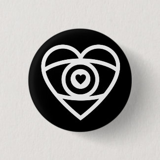 Eye Heart Ronde Button 3,2 Cm