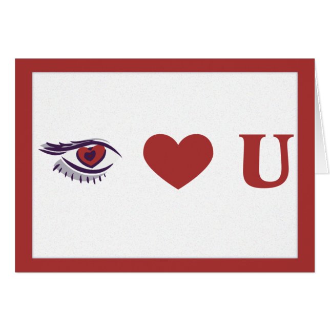 Eye Heart U (Voorkant Horizontaal)
