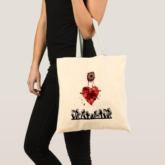 Eye Heart Zombies Tote Bag (Voorkant (product))