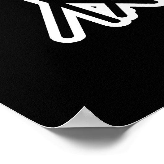 Eye heeft de Beat Funny Drummer Pun Dark BG Poster (Hoek)