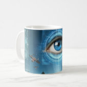 Eye in the Sky Mok voor koffie en thee (Voorkant links)