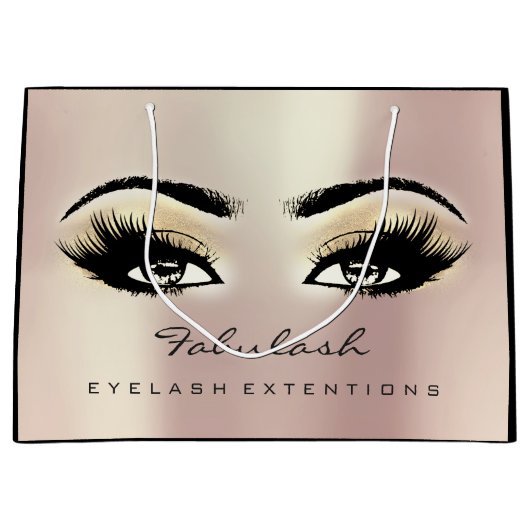 Eye Lash Champaigne Makeup Beauty Bridal Groot Cadeauzakje (Voorkant)