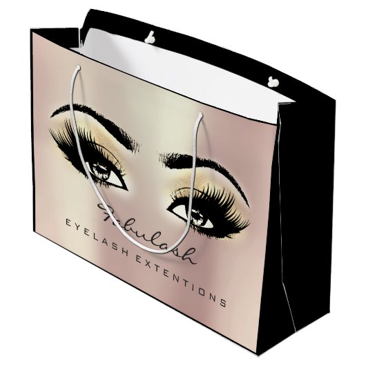 Eye Lash Champaigne Makeup Beauty Bridal Groot Cadeauzakje (Achterkant Gekanteld)