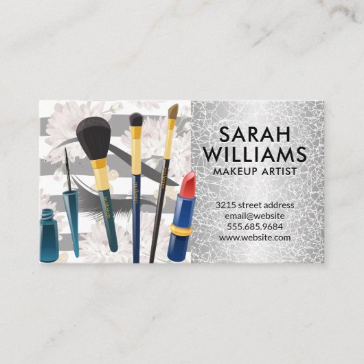 Eye Lash | Floral Butterflies | Mua Brushes Visitekaartje (Voorkant)