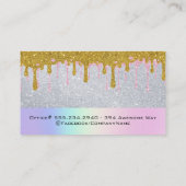 Eye Lash | Glitter Drip | Artiest maken Visitekaartje (Achterkant)