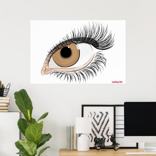 Eye Lash Poster (Thuiskantoor)