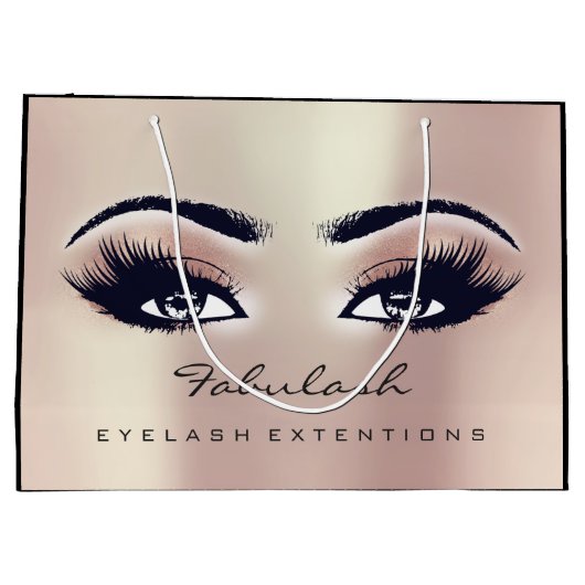 Eye Lash Roos Pink Makeup Glitter Beauty Cosmetics Groot Cadeauzakje (Achterkant)