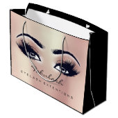 Eye Lash Roos Pink Makeup Glitter Beauty Cosmetics Groot Cadeauzakje (Achterkant Gekanteld)