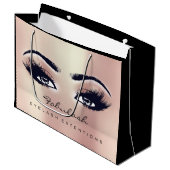 Eye Lash Roos Pink Makeup Glitter Beauty Cosmetics Groot Cadeauzakje (Voorkant Gekanteld)