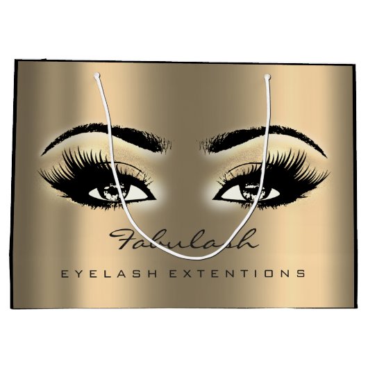 Eye Lash Sepia Gold Makeup Glitter Beauty Cosmetic Groot Cadeauzakje (Achterkant)