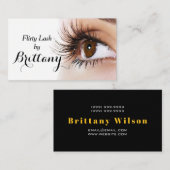 Eye Lashes Extensions Makeup Artist Cosmetologist Visitekaartje (Voorkant / Achterkant)