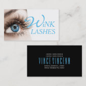 Eye Lashes Extensions Makeup Artist Cosmetoloog Visitekaartje (Voorkant / Achterkant)