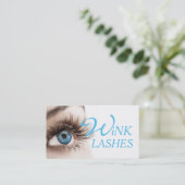 Eye Lashes Extensions Makeup Artist Cosmetoloog Visitekaartje (Staand voorkant)