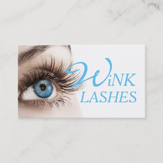 Eye Lashes Extensions Makeup Artist Cosmetoloog Visitekaartje (Voorkant)