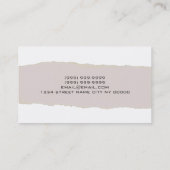 Eye Lashes Extensions Makeup Artist Cosmetoloog Visitekaartje (Achterkant)