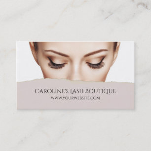 Eye Lashes Extensions Makeup Artist Cosmetoloog Visitekaartje