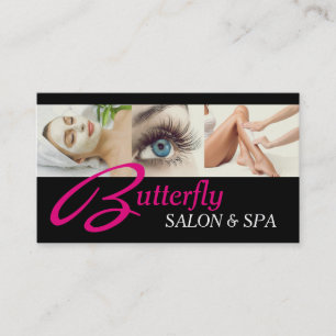 Eye Lashes Extensions Wax Facials Spa Salon Beauty Visitekaartje