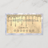 Eye Lashes | Glitter Drip (goudglitter) | Penselen Klantenkaartje (Achterkant)